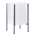 D'vine Dev Plastic Planter Pot with Metal Stand, White, 14 in, 55-D-A-4 by DvineDevPlanterPotsandStand