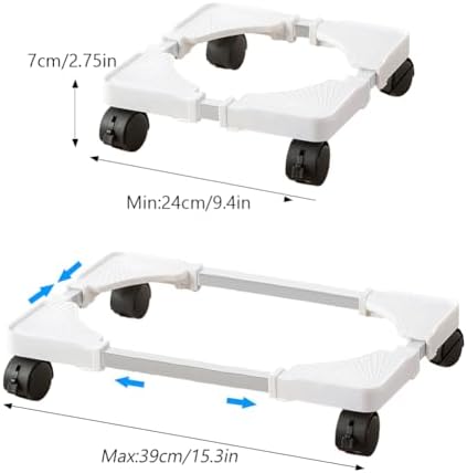 Plant Caddy with Wheels, 110.2 Lbs Maximum Plant Stand Dolly White - Image 2