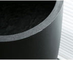 Bevel Mouth Concrete Tall Flower Pot, Large Outdoor Decorative Plant Pot with Drainage Hole,Modern Planter Pots for Home,Garden,Patio,Courtyard,Porch,Black1 - Image 6