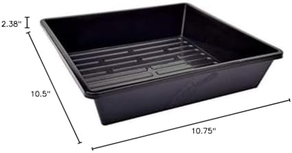Bootstrap Farmer 1010 Trays 2.5 Inch Deep Black No Holes 10 Pack - Image 4