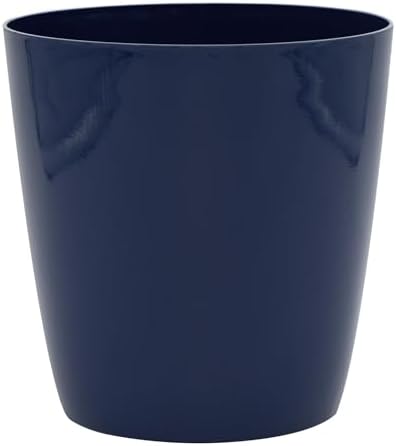 The HC Companies Aria Round Self-Watering Pot - Lightweight Plastic Planter for Herbs & More - Durable Plant Pots for Indoor Plants & Outdoor Plants (8" Sapphire Blue, Pack of 1) by TheHCCompanies