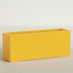 Greenline Leo Tall Rectangular Fiberglass Planter, Outdoor Planter Box by GreenlinePlanters