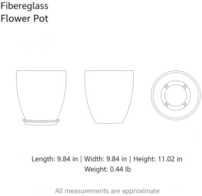 Fiberglass Standing Planter, 1 PC - Image 7