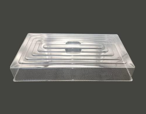 RooTrimmer 10 Pcs Humidity Dome, Plastic Clear Seed Starter Dome 1020 Tray Covers Humidifying and Insulating for Greenhouse Germination and Garden Growing (21.5"×11.5", 3.15" Height, 10-Pack) by RooTrimmer