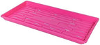 SUNPACK 10" x 20" Heavy Duty Shallow Plastic Seed Starting Tray, Magenta, 1" (Pack of 30) - Lined with Drainage Holes for Excess Water and Aeration, Ideal for Greenhouses or Indoor Gardening - Image 2
