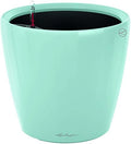 Lechuza Premium Classico 21cm High Gloss Skandinavian Blue Self Watering Traditional Round Planter Pot by LECHUZA