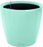 Lechuza Premium Classico 21cm High Gloss Skandinavian Blue Self Watering Traditional Round Planter Pot by LECHUZA