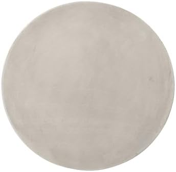 ø14.5'' Concrete Side Table End Table for Outdoor & Living Room, Modern Retro Drum Style, Durable and Lightweight, Magnesium Oxide & Cement Material, No Assembly, Gray - Image 5
