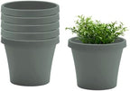 Bloem Terra 12" Plastic Planter, 3.5 Gallon, Basil, 6-Pack by Bloem