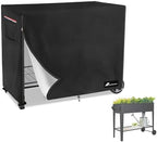 Raised Garden Bed Cover,Heavy Duty 600D Waterproof Elevated Wood Planter Box Stand Cover for Winter,Planter Raised Beds Covers (Black, 38 x 14.6 x 32) by Alickwang