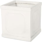 Lightweight Concrete Planters, 13.75 Inch, Antique White - Image 6