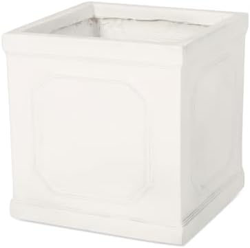 Lightweight Concrete Planters, 13.75 Inch, Antique White - Image 6