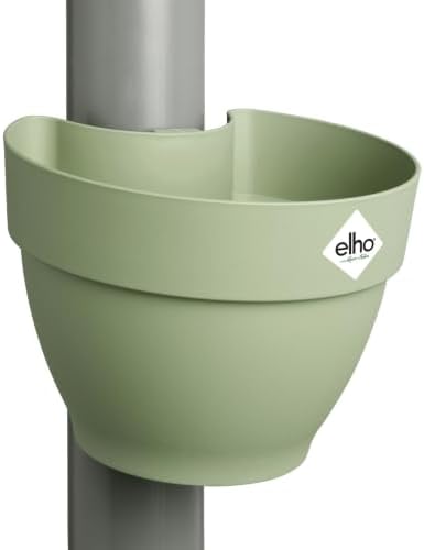 elho vibia campana drainpipe clicker 22cm flower pot - Pistachio Green by Elho