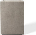 Kante Large Tall Square Weathered Concrete Planter 19" H, Outdoor by Unknown