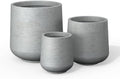 Kante 15.3"+11.6"+8.2" Dia Round Concrete Planter,Large Planter Pots Containers with Drainage Holes for Patio, Balcony, Backyard, Living Room by Unknown