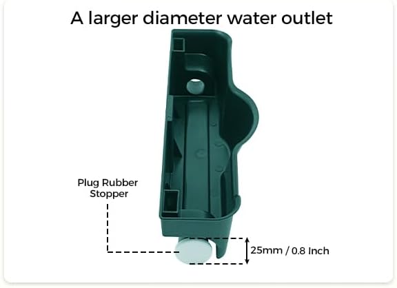 Vertical Wall Planter for Indoor Plant-Walls Mounted Pot with 4 Drainage Tray 16 Pack, 13 inch Dark Green for Decor, Plastic Pots Balcony Planters, Plants Hanging (16, Army Green) - Image 6