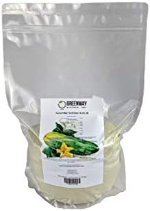 Greenway Biotech, Inc. Cucumber Fertilizer 8-16-36-100% Water Soluble Plus Chelated Micronutrients Suitable for Soil, hydroponics, and aeroponics - 10 Pounds (Makes ~2000 Gallons) by GreenwayBiotechInc