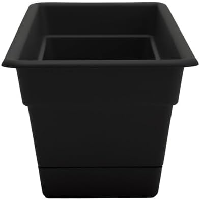 Bloem Dura Cotta Window Box Planter: 24" - Black - with Tray, Weatherproof Resin Box, Removable Tray for Indoor & Outdoor Use, Gardening, 3 Gallon Capacity - Image 5