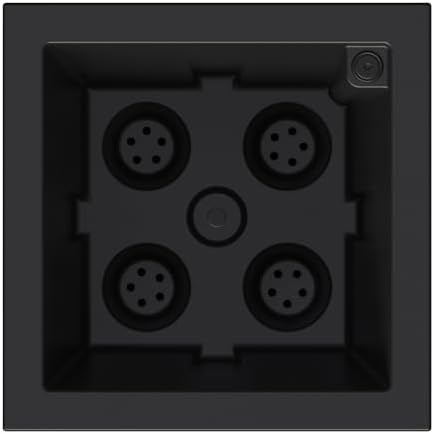 Mayne Acadia 18in Self-Watering Tall Square Planter, Black - Image 3