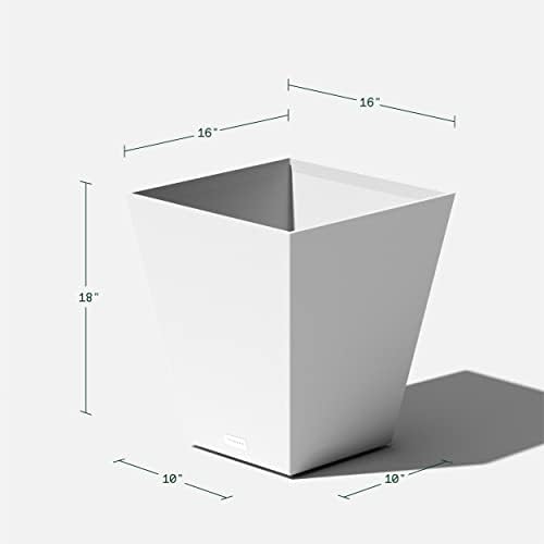 Veradek Pure Series Nobleton Planter - Tapered Square Outdoor Planter - Image 2