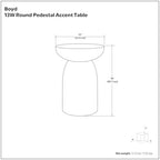 SIMPLIHOME Boyd 13" Wide Solid Mango Wood Table in Honey Earthtone - Image 2