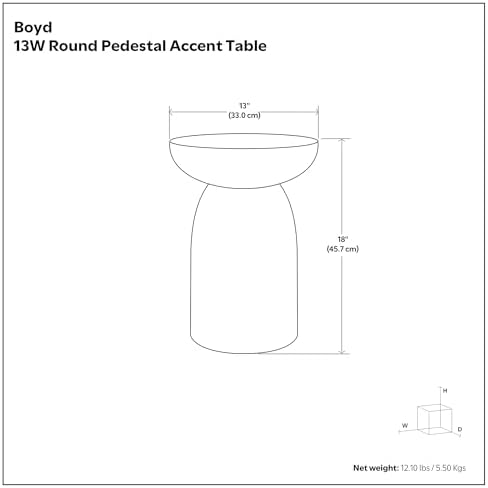 SIMPLIHOME Boyd 13" Wide Solid Mango Wood Table in Honey Earthtone - Image 2