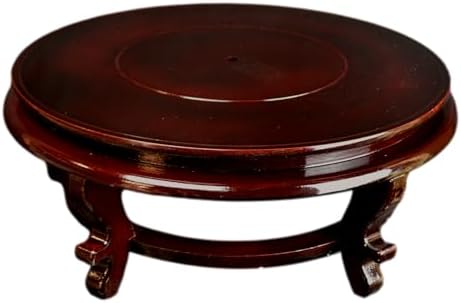 16" Wooden Fishbowl Display Stand for Vases and Planters by Festcool