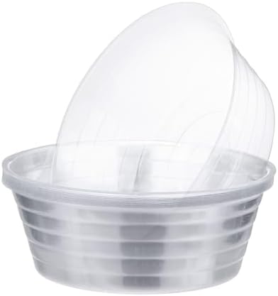 M METERXITY 20-Pack Plastic Plant Saucer, 11 Inch Clear Thin Plant Saucer Drip Tray for Indoor/Outdoor, Planter Liners Nursery Pots by MMETERXITY
