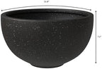 LeisureMod Iris Modern Tapered Round Planter – Iris Collection – Fiberstone + MgO Clay, 7–12″ – Sculptural Pot with Pre-Drilled Drainage, Weather‑Resistant for Indoor/Outdoor Use - Image 7