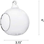 Pack of 24 Hanging Glass Orbs Hanging Glass Globe Terrariums Without 2 Side Hole for Candle Holder, TeaLight Holder Candlestick for Wedding Decor - Image 4