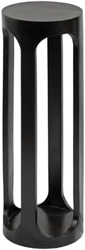 Kate and Laurel Dahl Modern Wooden Round Drink Table; 8 x 23; Black; Transitional Circle Wood Accent Pedestal Table for Living Room Plant Stand or Small Bedroom Nightstand by KateandLaurel