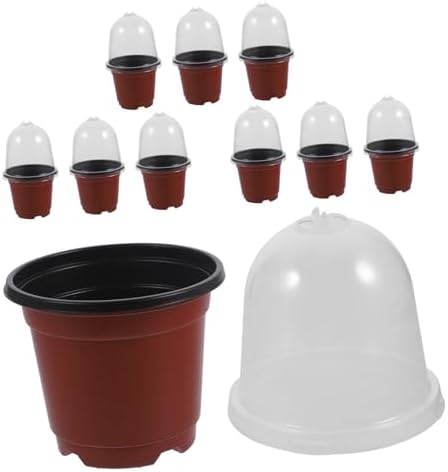 Kisangel 50sets Pet Material Plant Starter Pot Flower Pot Drainage Reusable Outdoor Garden Planter - Image 5