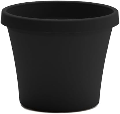 Bloem Terra 14" Plastic Planter, 5 Gallon, Black, 2-Pack - Image 3