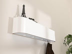 OLEEK wall Mounted Coat Rack with Shelf - wall entryway Shelf with Hooks - entryway Hooks - Modern Coat Rack - Wooden Mount for Home Decor - Jacket Hanger - Image 2
