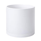 D'vine Dev Plastic Planter Pot with Saucer, 12 in, White, 74-X-A-3 by DvineDevPlanterPotsandStand