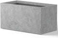 Kante Rectangular Pale Gray Concrete Planter 23" L 12" H Home & Outdoor by Unknown