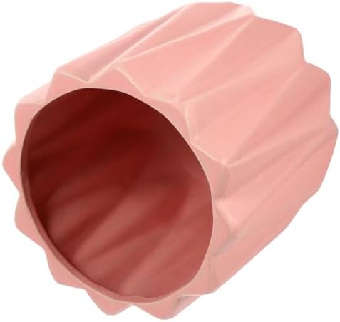 FOMIYES Modern Geometric Ceramic Planter Pot with Saucer and Drainage Hole by FOMIYES