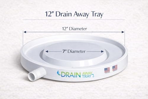 Drain Away Grey 12 inch Plant Saucer Heavy Duty Drain Tray for Large Pots Indoor Outdoor Waterproof UV Resistant | Protect Floors Decks | 12in 15in 22in | White Gray Terra Cotta Black - Image 5