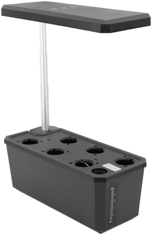 Hydroponics Growing System with LED Grow Light, Automatic Control Indoor Garden Planter, Intelligent Planting Machine for Home, White (Black) - Image 3
