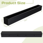 FillTouch 32 x 3.5 x 3.5 Inch 1 Pcs Long Rectangular Planter Box,Black - Image 3