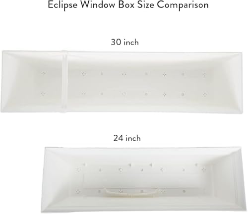 The HC Companies Eclipse Window Planter Box, 24 Inch, White, 2-Pack - Image 5