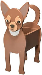 Animal PVC Flower Pot, Chihuahua Shaped Succulent Planter Flower Holder for Garden Patio Balcony Window Sill, for Birthday Pet Lovers, 43x27cm(17x11in) by Unknown
