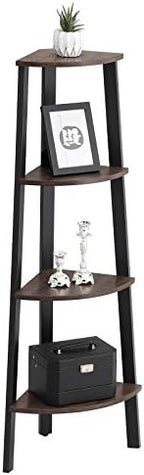 VASAGLE 4-Tier Corner Shelf Stand, Modern Ladder Shelf - Image 7
