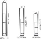 POPETPOP 3pcs Glass Propagation Tubes Wall Hanging Decor - Image 2