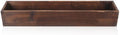 Kisangel Large Rectangular Carbonized Wood Planter Box for Indoor and Outdoor Succulents with Drainage Hole, Rustic Wooden Window Sill Flower Pot for Balcony Gardening by Kisangel