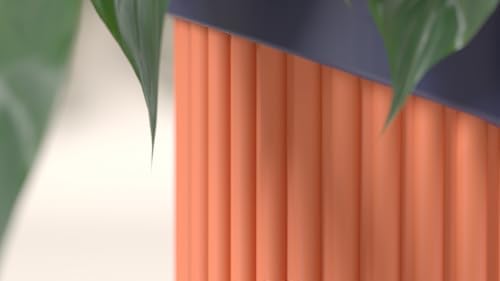 Modern Decorative Plant Pot, Ribbed Texture, Multicolor, Indoor Planter, Geometric Style - Image 3