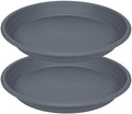 2 Pack of 19 inch Plant Saucer, Large Plant Tray, Heavy Sturdy Plant Drainage Tray for Indoors, Bird Bath Bowls, Sturdy 18 inch Plastic Pot Tray for Planter (Gray) by Unknown