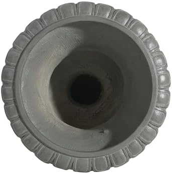 Outdoor Garden Urn Planter, 26 Inch, Gray - Image 5