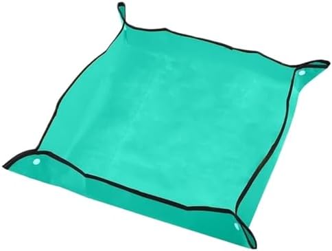 Gardening Mat PE Square Plant Pad Waterproof for Transplanting Flower Pots Potting Foldable Garden Repotting Tarp for Indoor Plant Repotting(Green(PE) 75x100cm) by Unknown