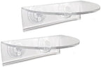 Window Garden Veg Ledge Suction Cup Window Shelf – Create an Indoor Garden, Hold Your Planter Pots, Seed Starter, Figurines on Your Window. Grow Herbs, Microgreens, Succulents, Sleek (2 Pack) by WindowGarden